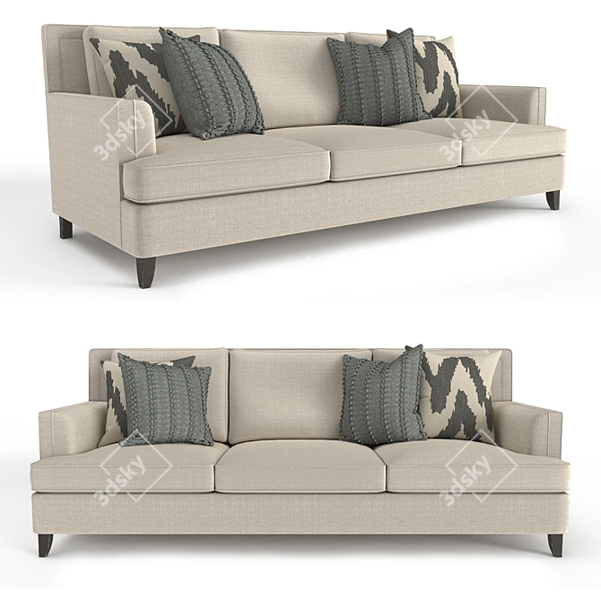 Bernhardt Addison Sofa: Timeless Elegance for Your Living Space 3D model image 1