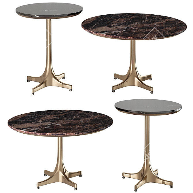 Elegant Nelson Tables by Vitra 3D model image 1