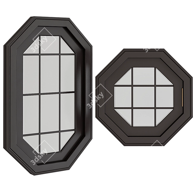 Nantucket Left Hinge Venting Window 3D model image 1