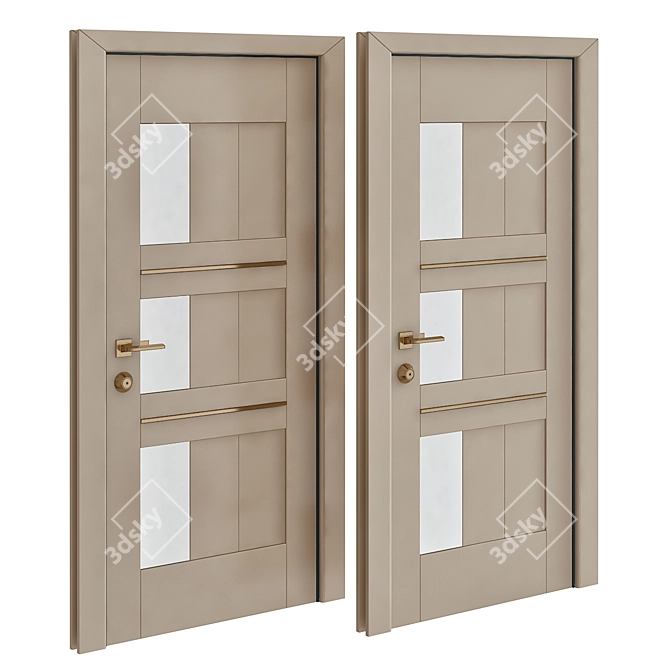 Elegant Milano-35U Door 3D model image 1