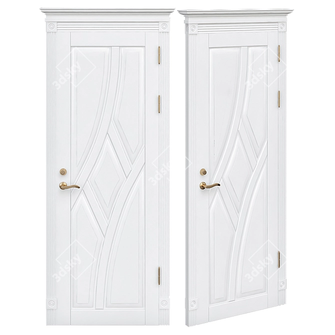 Sturdy Steel  Door: Secure, Durable 3D model image 1