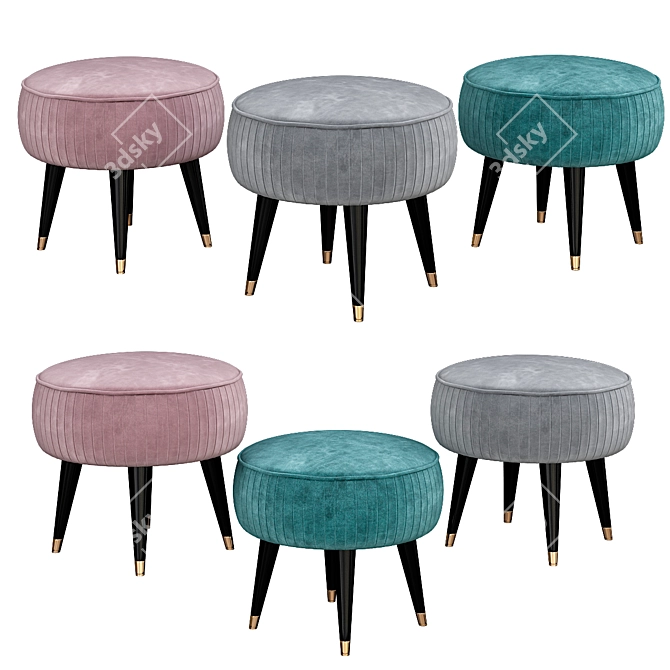 Luxury Audrey Stool 2018 3D model image 1