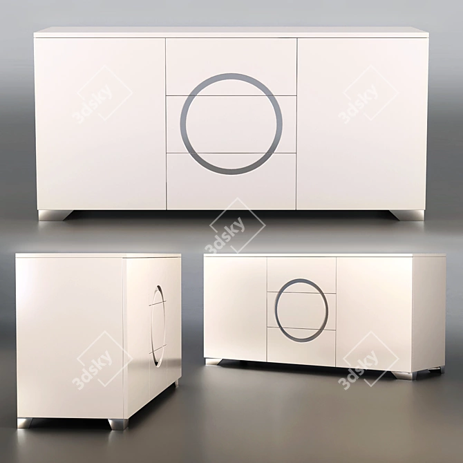 DUPEN W-743 Sideboard: Stylish and Functional 3D model image 1