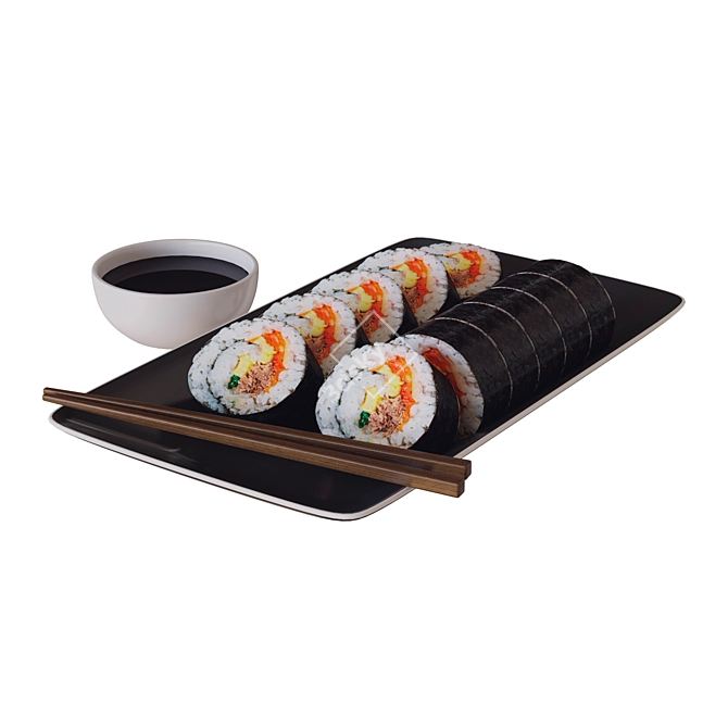 Sushi 3D Model 3D model image 1