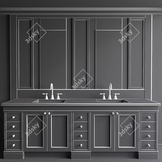 JC Bathroom Furniture 29: Stylish and Functional 3D model image 3