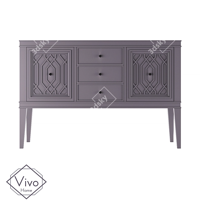 Lewis Chest of Drawers - Vivo Home 3D model image 1