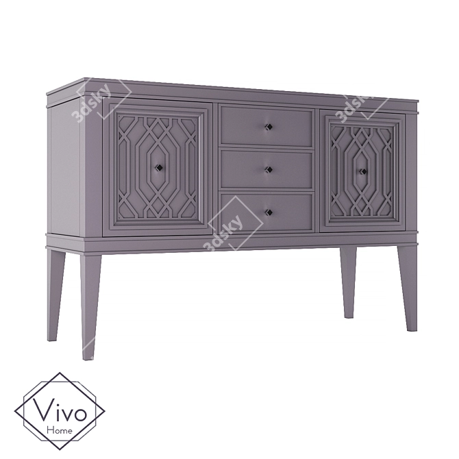 Lewis Chest of Drawers - Vivo Home 3D model image 2