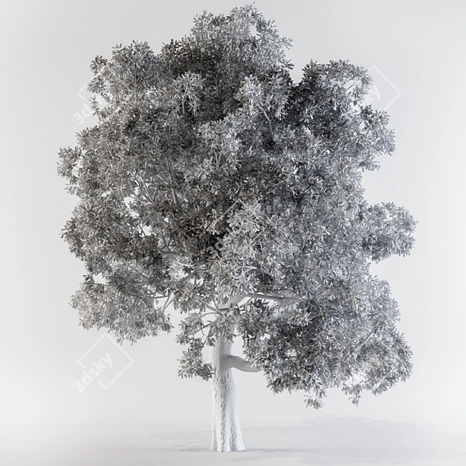 Autumn Tree Broadleaf: Burst of Colors! 3D model image 2