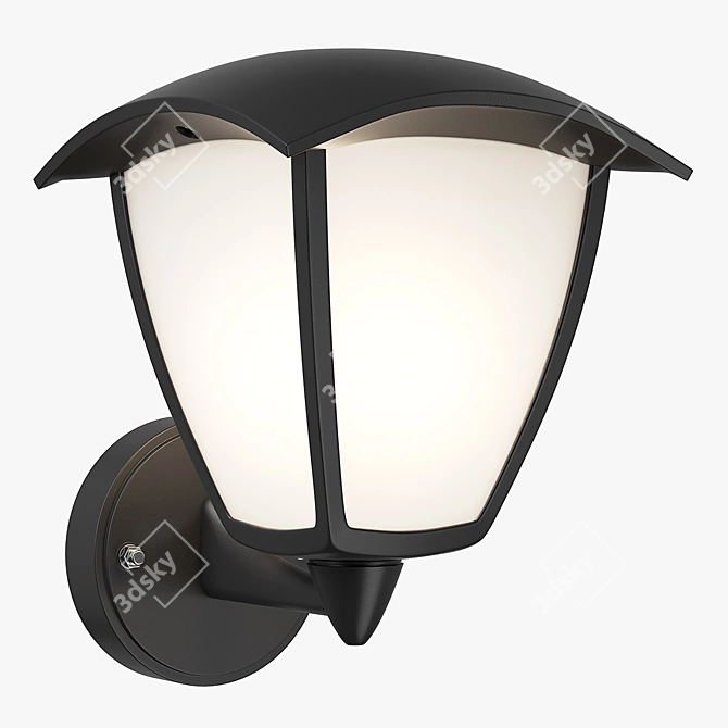 LED Outdoor Wall Lamp with 360LM 3D model image 1