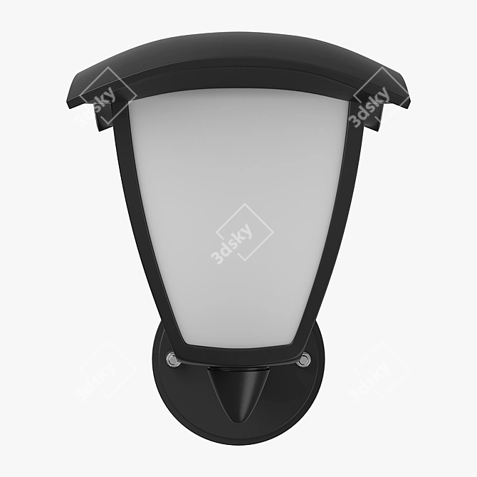 LED Outdoor Wall Lamp with 360LM 3D model image 2