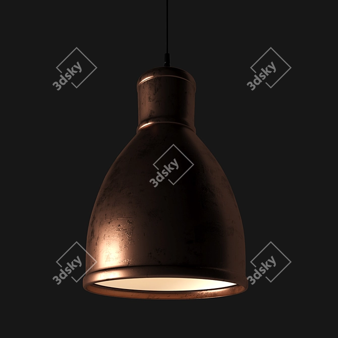 Bronze Soft Light Lamp 3D model image 2