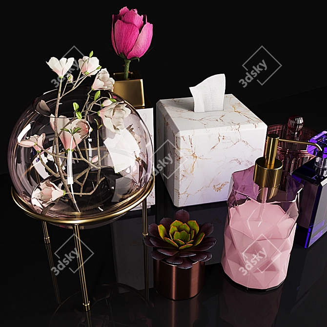 Elegant Decor Set: Vray & Corona 3D model image 2