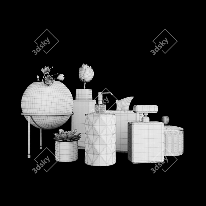 Elegant Decor Set: Vray & Corona 3D model image 3