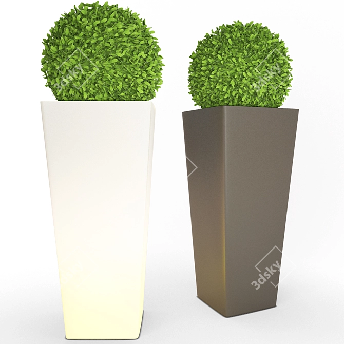 3D Exterior Accessory: Plastic Vase 3D model image 1