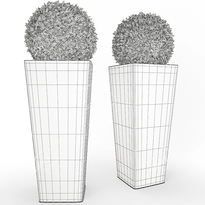 3D Exterior Accessory: Plastic Vase 3D model image 2