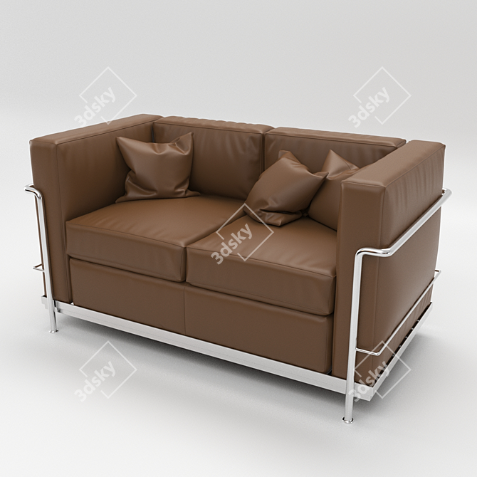 Ultimate LC2 Divano Sofa 3D model image 1