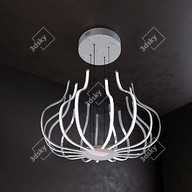 Modern Elegance: Postmodern Pendant Light 3D model image 1