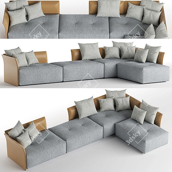 Modern Comodo Sofa 3D model image 1