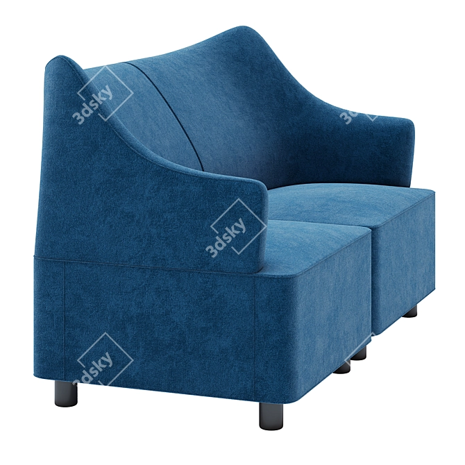 Plex Lounge: Sophisticated Comfort 3D model image 2