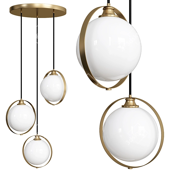 POISE Pendant Lamps - 120/42cm 3D model image 1