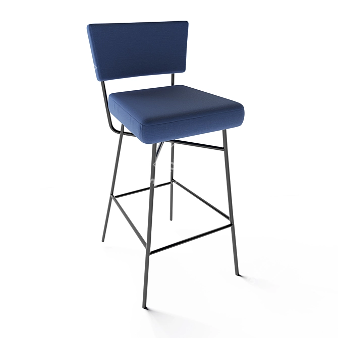 Elegant Artflex Bar Stool 3D model image 2