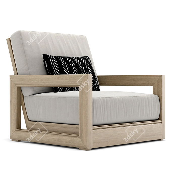 Elevate Your Outdoor Space: RH Costa Armchair 3D model image 1