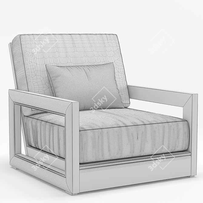 Elevate Your Outdoor Space: RH Costa Armchair 3D model image 3