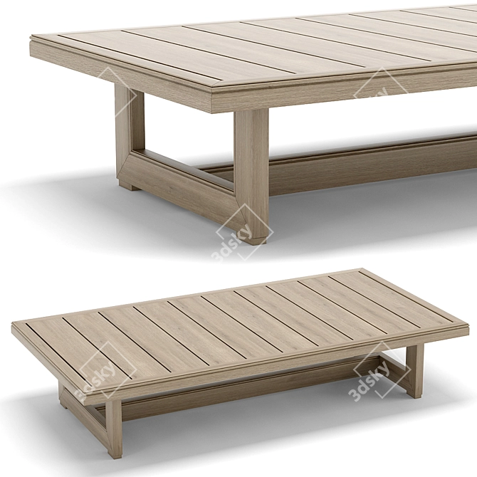 Elegant Costa Coffee Table 3D model image 1