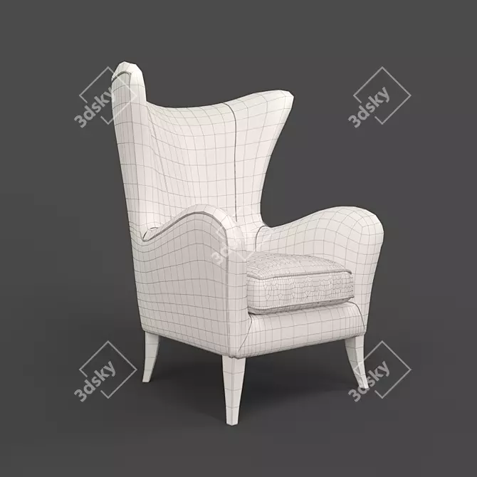 Stylish Rimini Chair: Fratelli Barri 3D model image 3