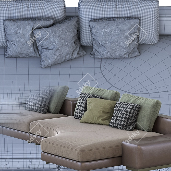 Sleek Minotti Daniels Sofa 02 3D model image 3