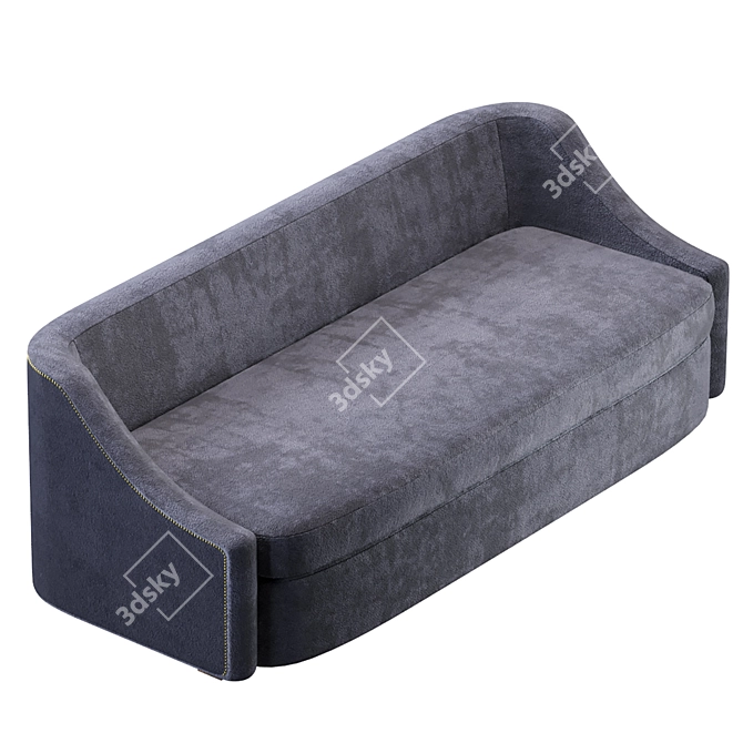 Elegant Eduarda Sofa: Contemporary Comfort 3D model image 2