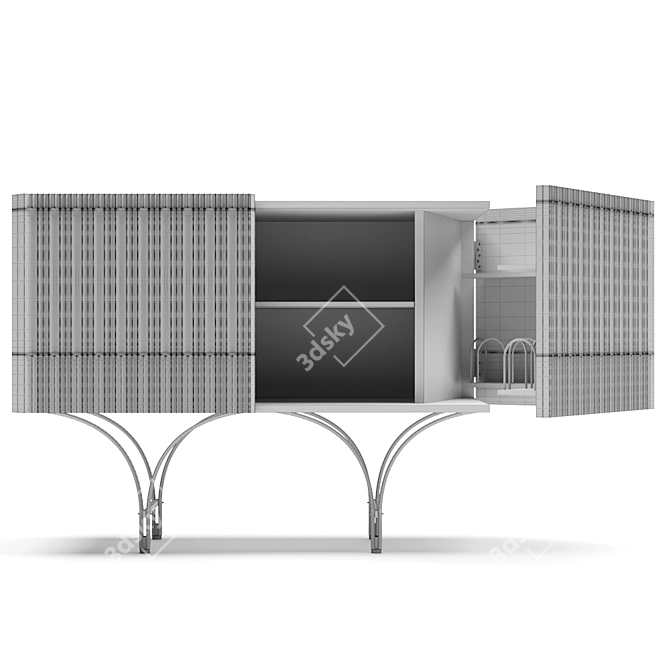 Modern Baxter Guell Sideboard with Unique Design 3D model image 3