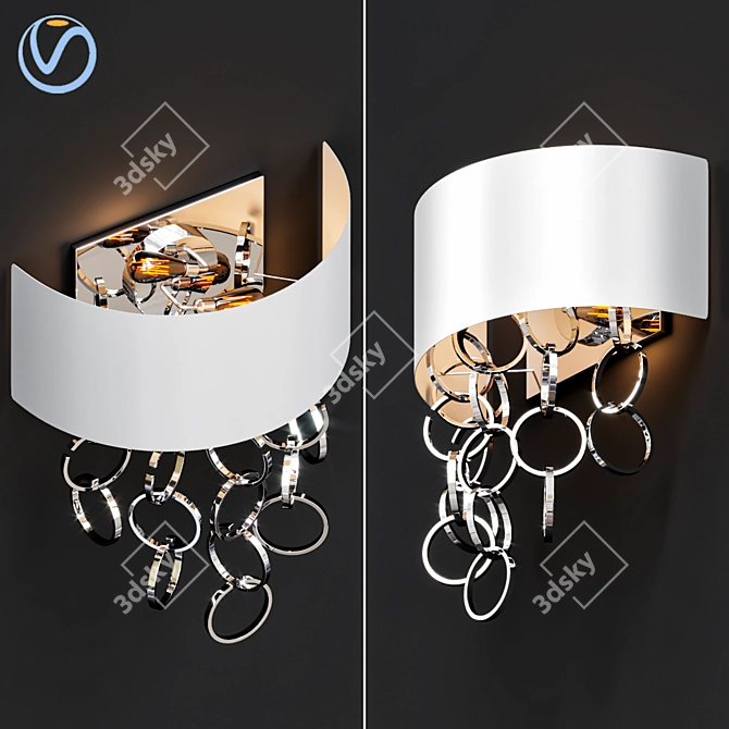 Elegant Novello Wall Sconce 3D model image 1