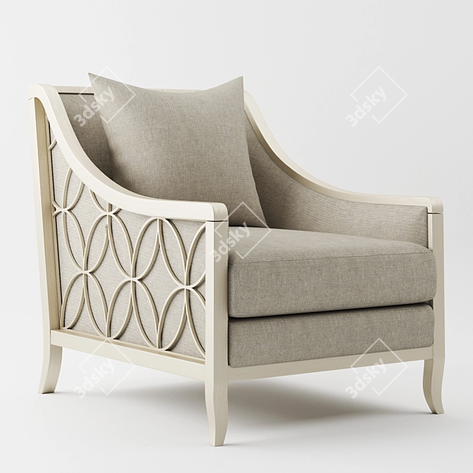 Elegant Socail Butterfly Chair 3D model image 1