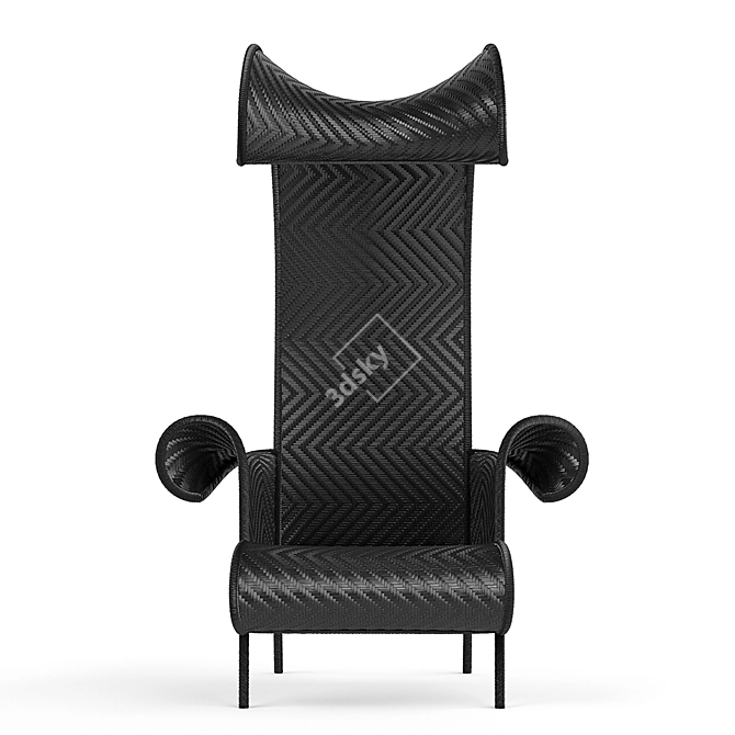 Elegant Moroso Shadowy Chair 3D model image 2