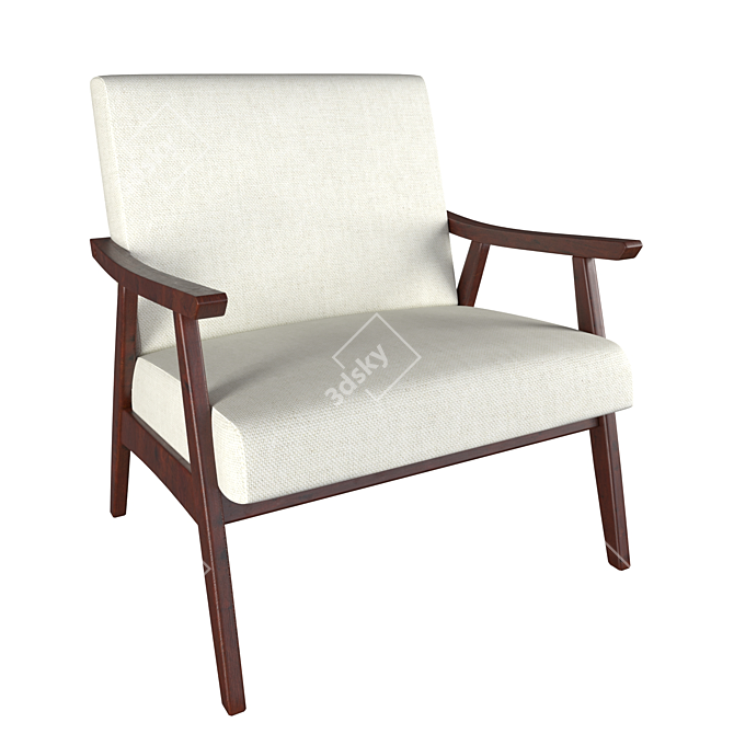 Modern Coral Springs Lounge Chair 3D model image 1