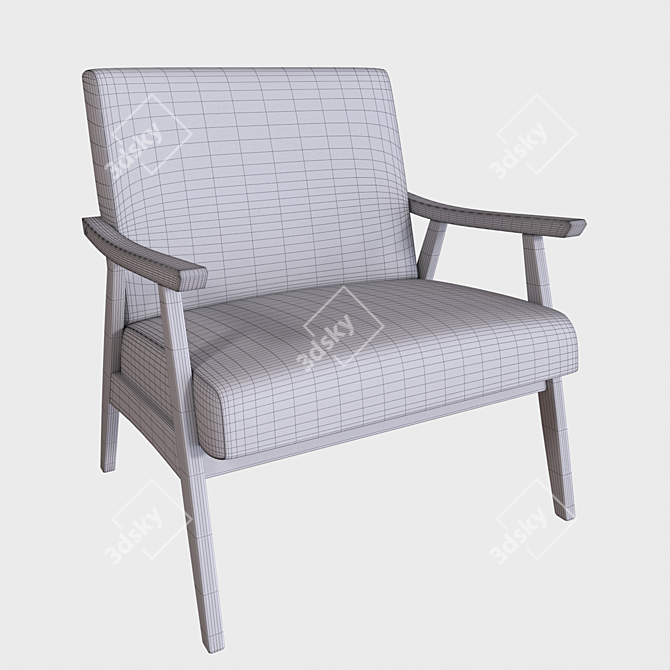 Modern Coral Springs Lounge Chair 3D model image 3