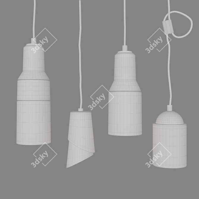 Italian Design: Milla Pendant Set 3D model image 3