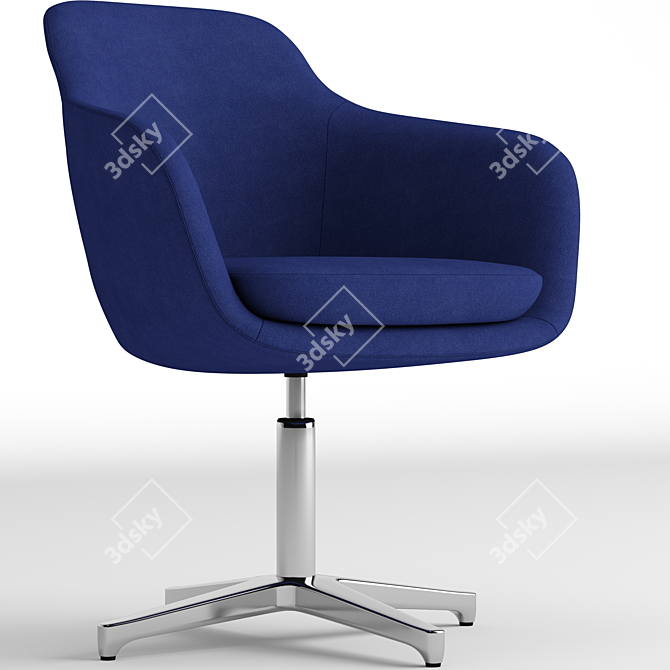 Modern Ergonomic Saiba Chair 3D model image 1