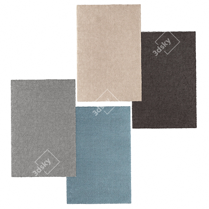 Soft and Stylish STOENSE Rug 3D model image 1