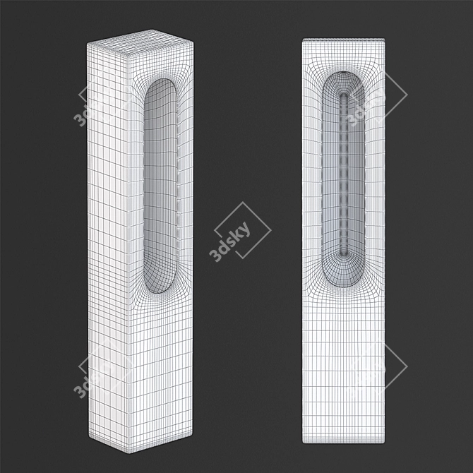 Cielo Slot Floor Urinal 3D model image 2