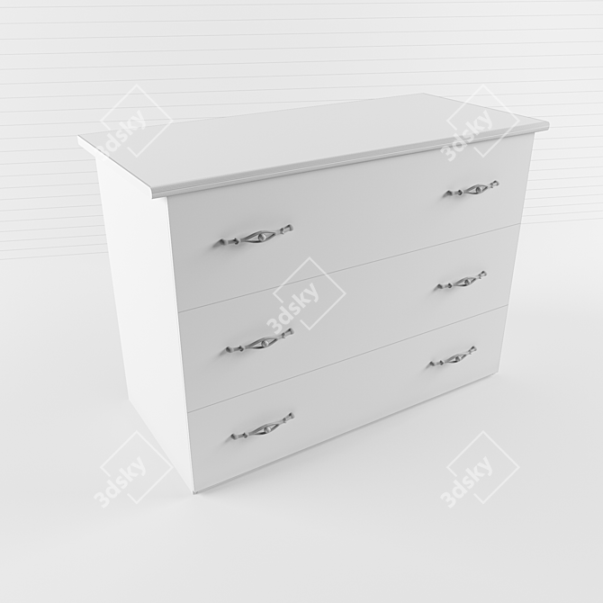 Classic Lara Dresser 3D model image 3