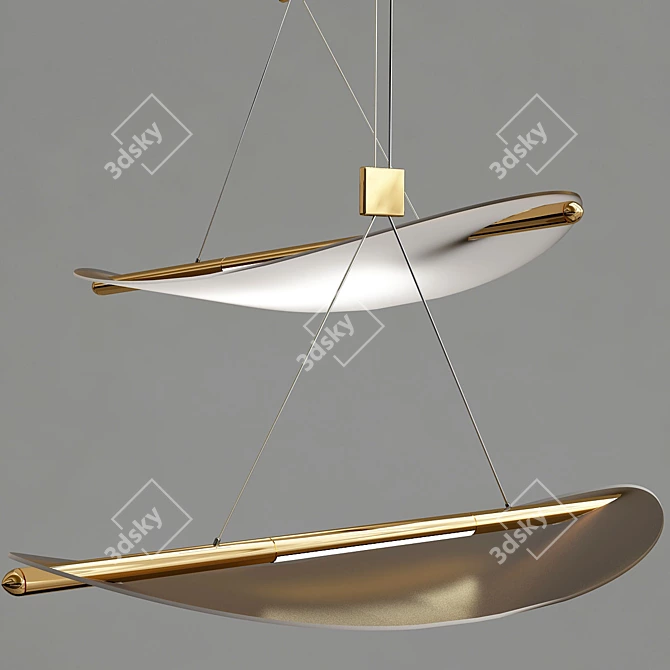 Creative TAPER Pendant Light 3D model image 2