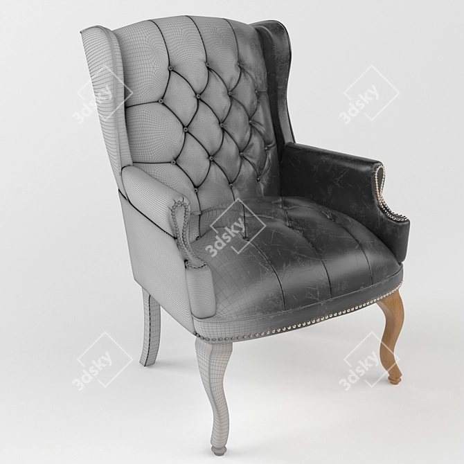 Timeless Elegance: Classic Armchair 3D model image 3