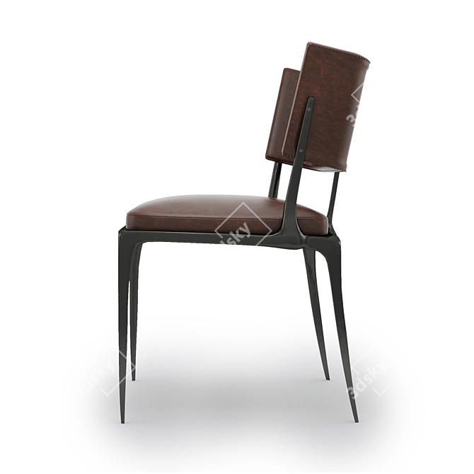 Sophisticated Elegance: Holly Hunt Reve Dining Chair 3D model image 2