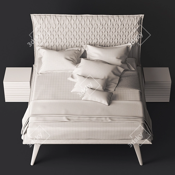 Dynamic Bed Set by Oggioni Letti 3D model image 3