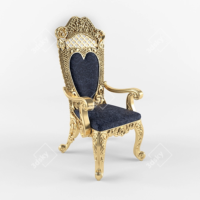 Elegant Cappelletti Dining Chair 3D model image 1
