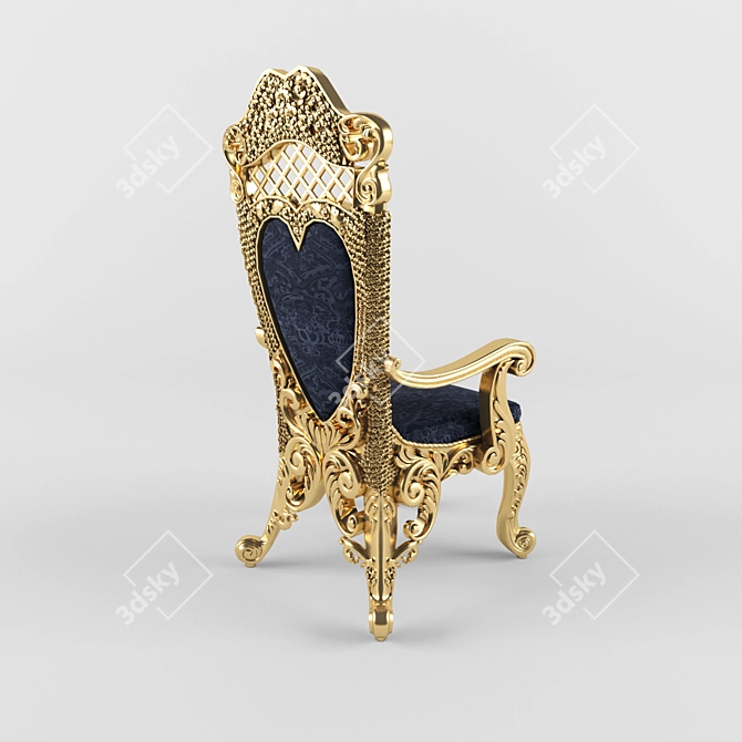 Elegant Cappelletti Dining Chair 3D model image 2