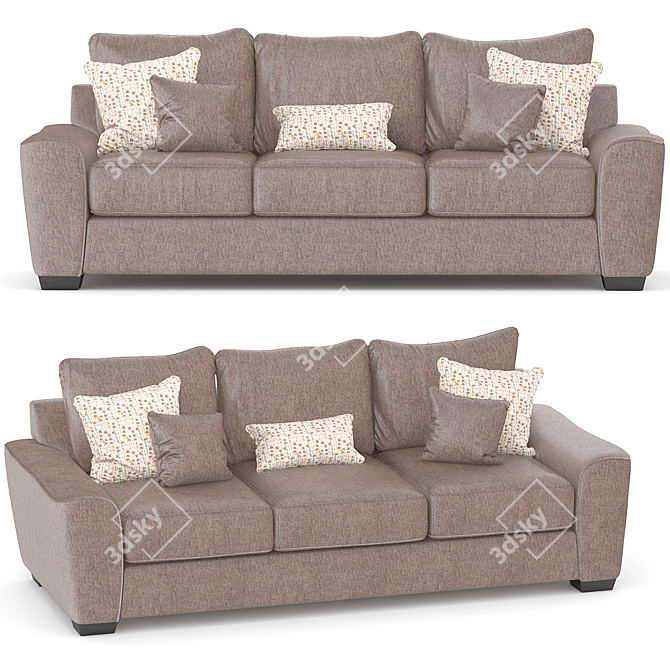 Modern Classic Parker Sofa 3D model image 1