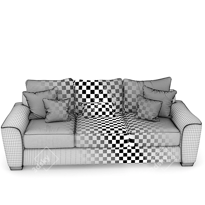 Modern Classic Parker Sofa 3D model image 3